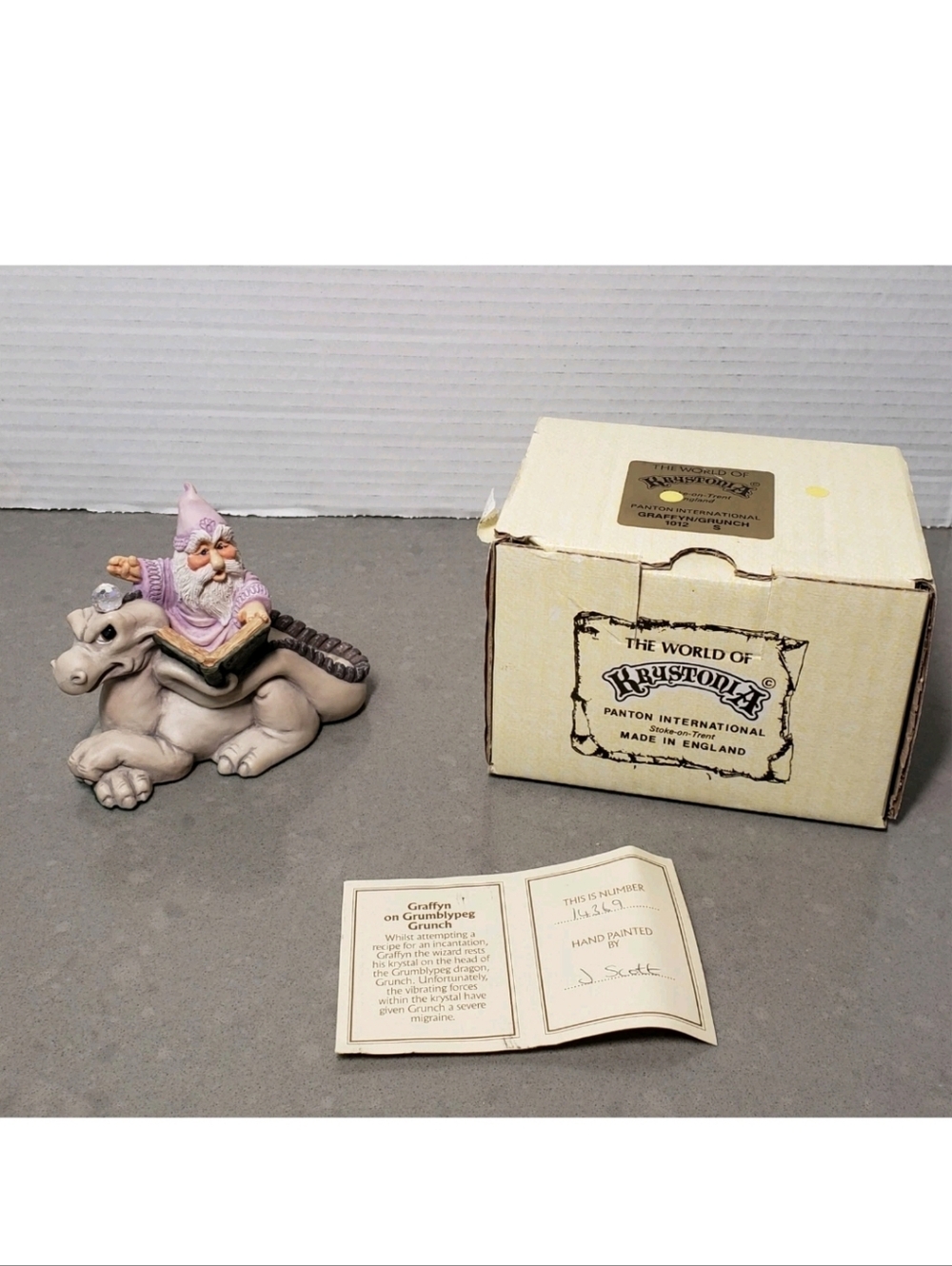 World Of Krystonia Graffyn on Grumblypeg Grunch #1012 Signed Vintage